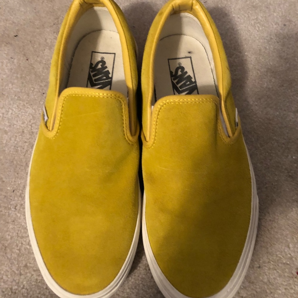 Yellow slip on vans